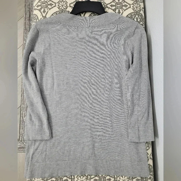 Karl Lagerfeld Pearl Embellished Neckline Quarter Sleeve - Picture 5 of 11